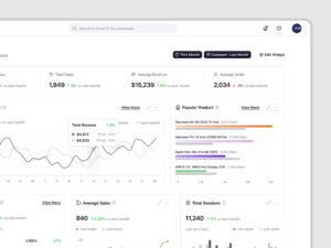 A template for an ecommerce store UI